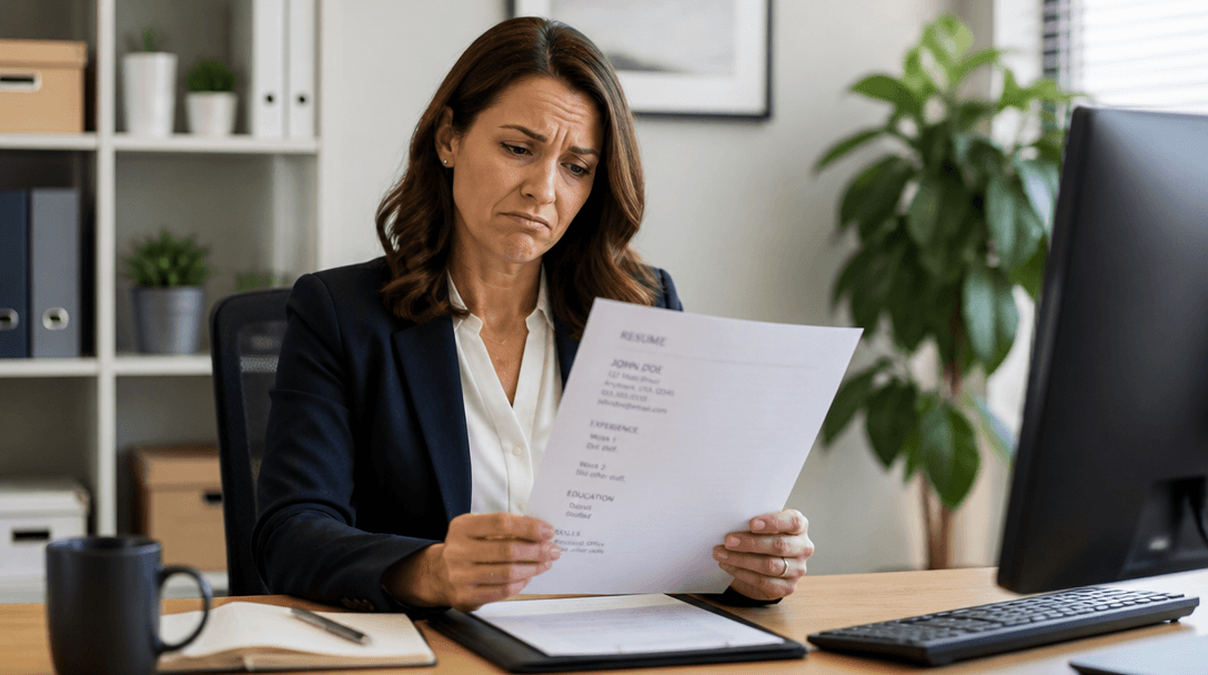 Side by side comparison of a poor resume and an improved version