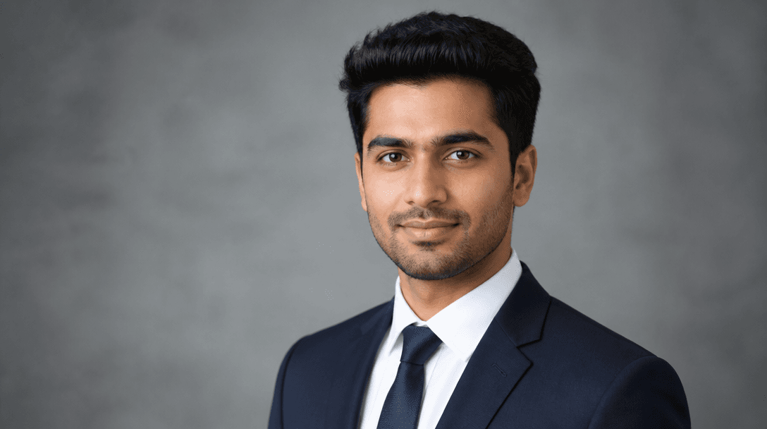 Photo studio setup for taking professional application photographs