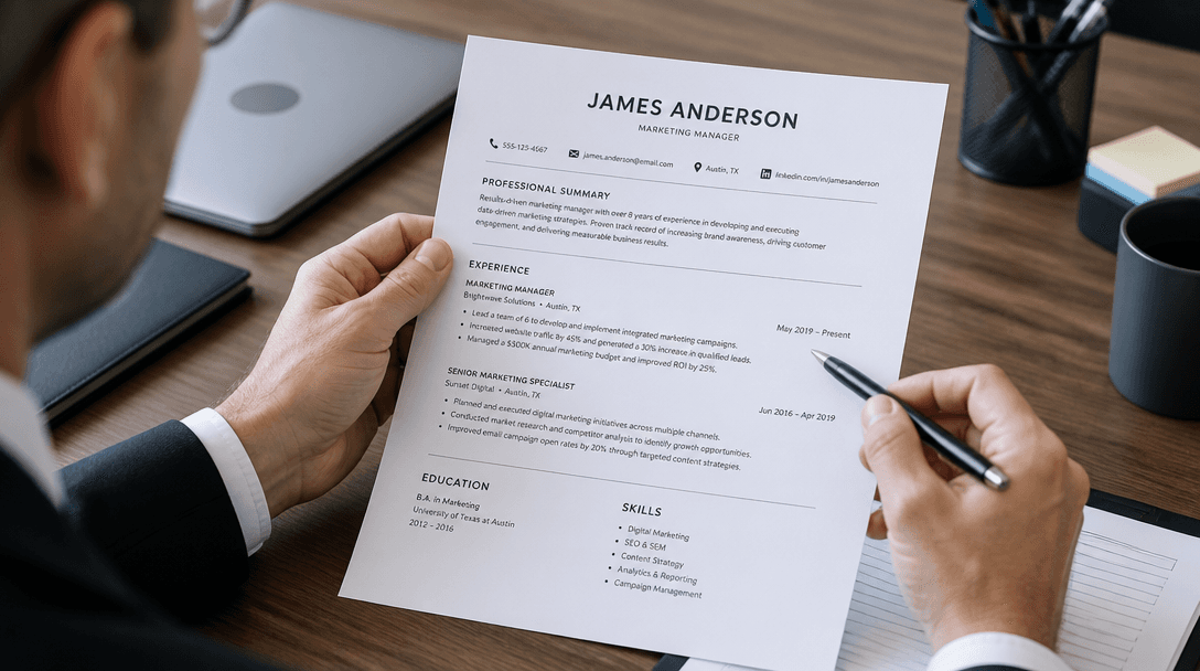 Interview panel conducting a candidate evaluation session